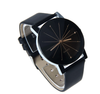 High Quality Black Leather Strap Men Wristwatch