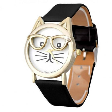 Cute Glasses Cat  Watch