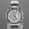 Stainless Steel Sub-Dials Quartz Business Watch