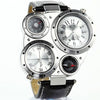 Oversized Case Compass Dual Quartz Watch